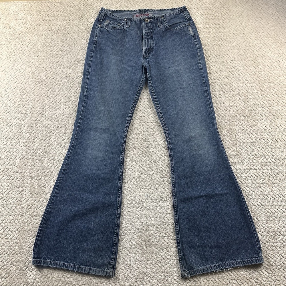 Vintage Silver Jeans Flare Bootcut Women's 32‎ (30x33) Festival Boho 90's Retro